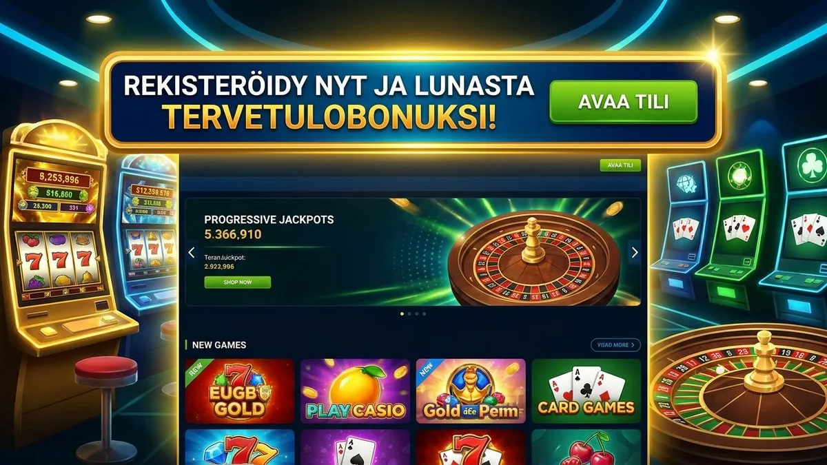 Rekisteröidy bonuksen kanssa